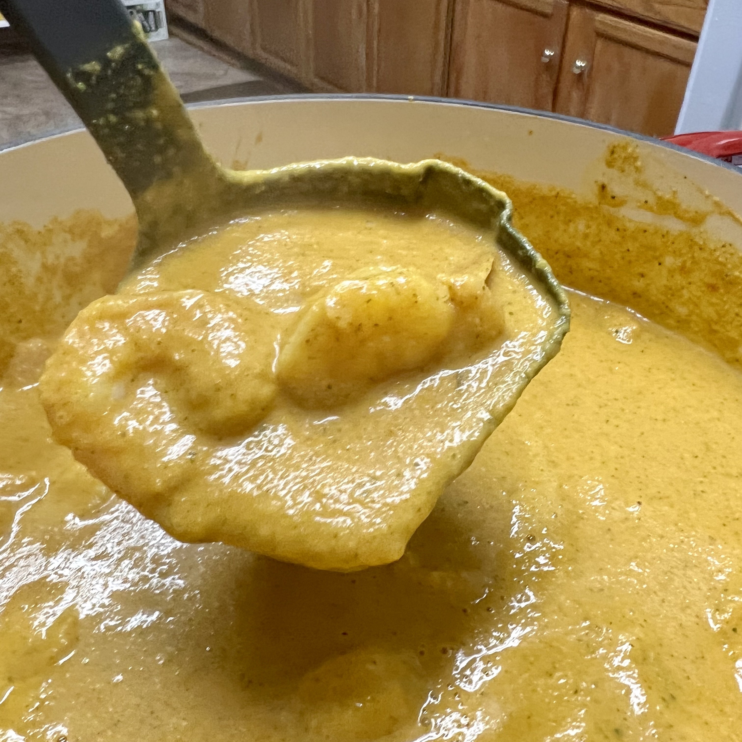 Peanut Soup With Shrimp